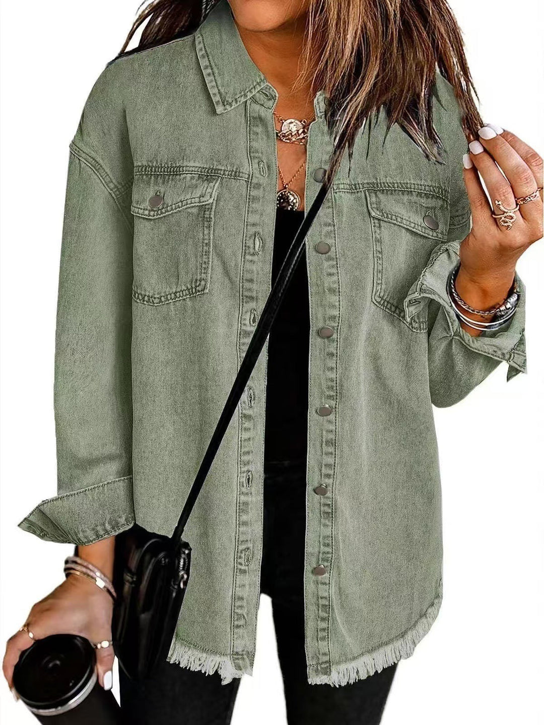 Giselle | Veste en Jean Intemporelle au Style Classique