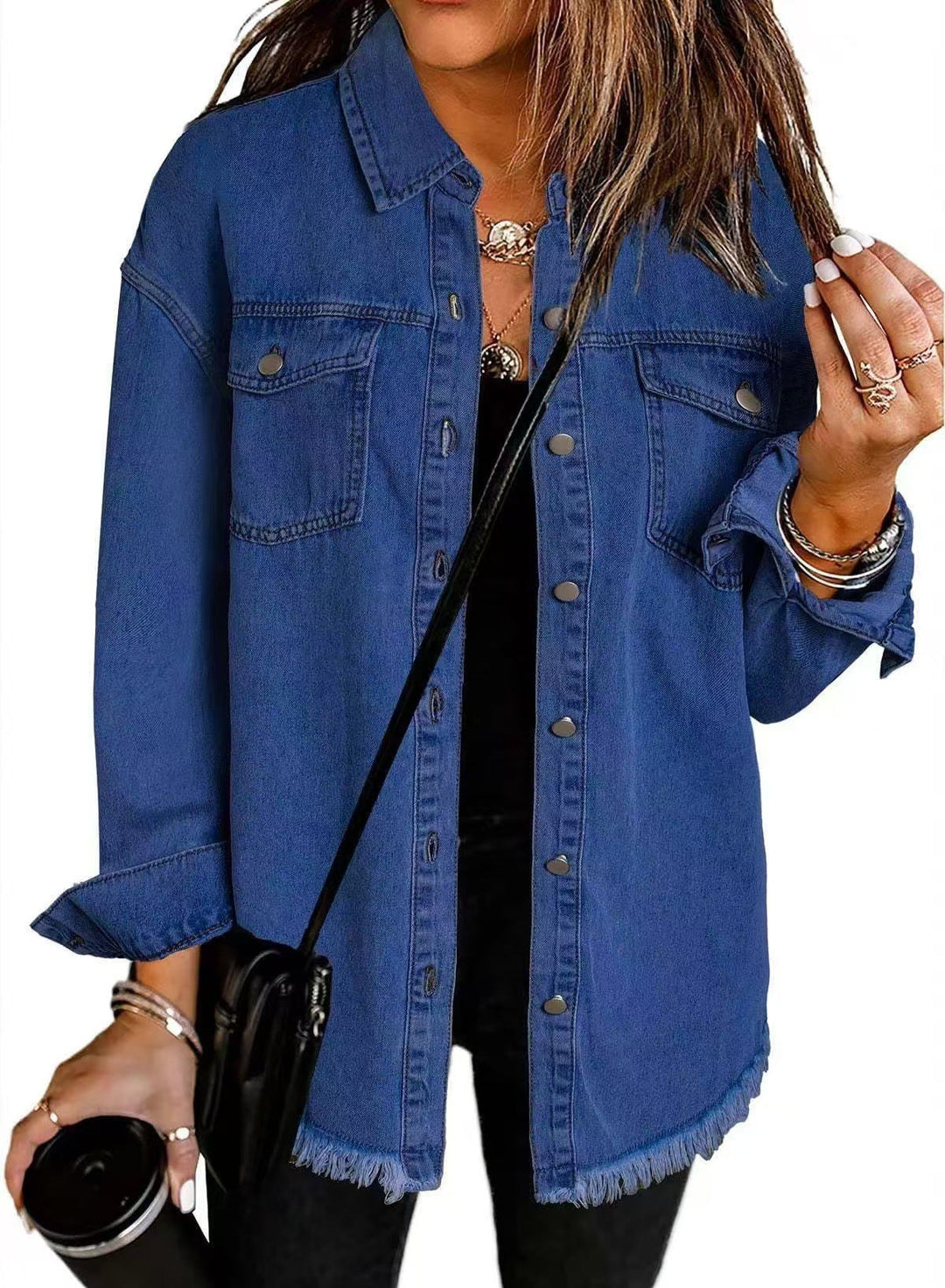 Giselle | Veste en Jean Intemporelle au Style Classique