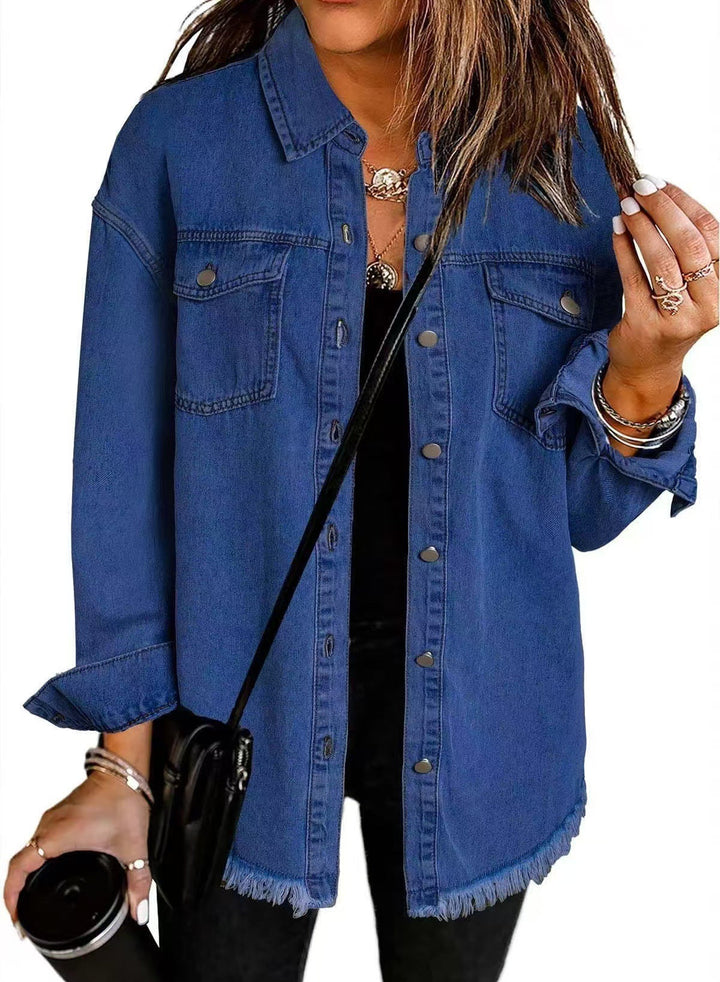 Giselle | Veste en Jean Intemporelle au Style Classique