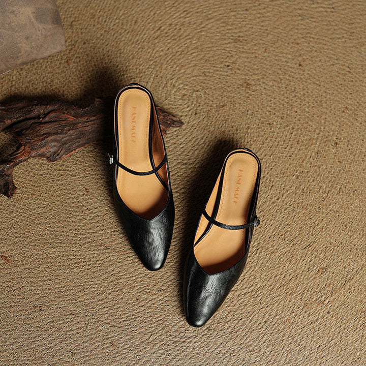 Barbara | Mule en Vera Pelle Orella