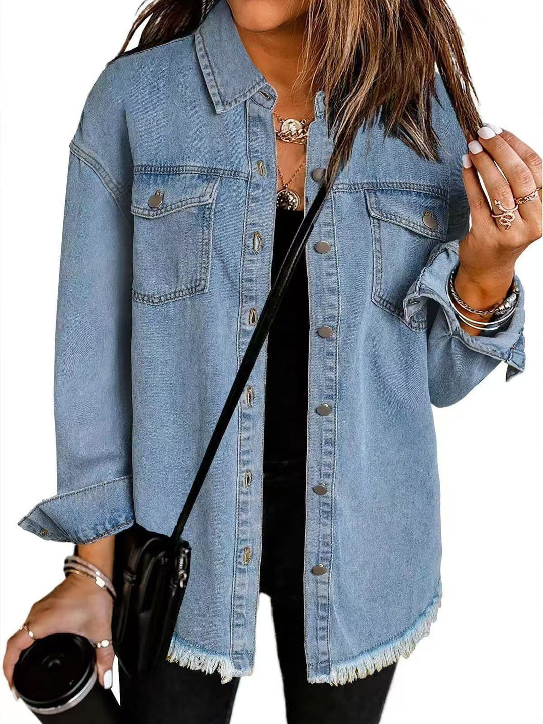 Giselle | Veste en Jean Intemporelle au Style Classique