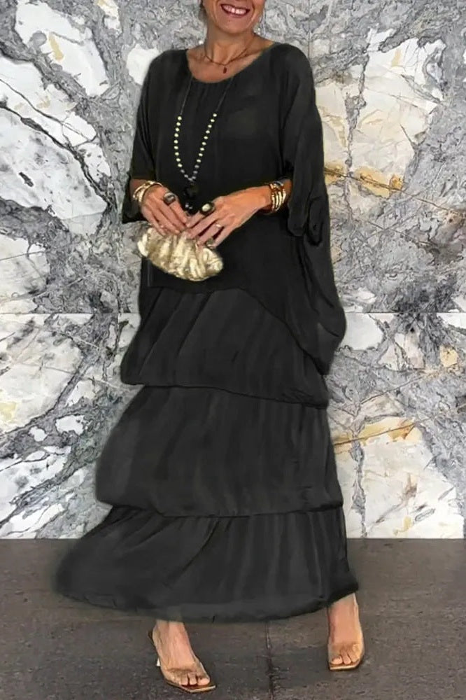 Nora | Robe Capa Noir