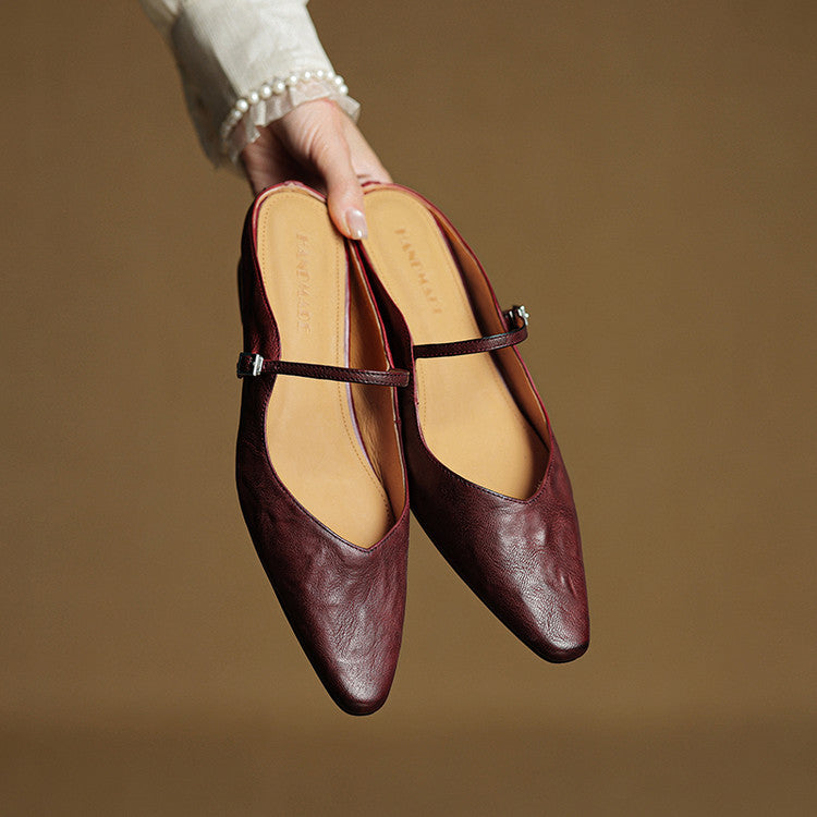 Barbara | Mule en Vera Pelle Orella