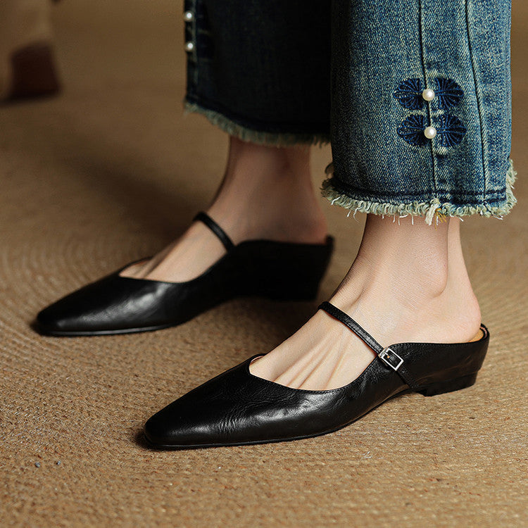 Barbara | Mule en Vera Pelle Orella