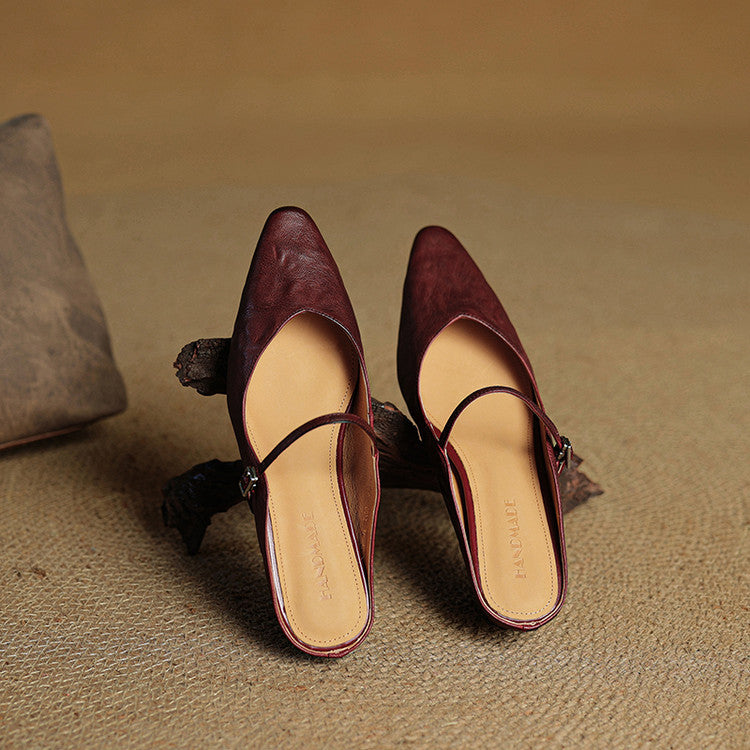 Barbara | Mule en Vera Pelle Orella