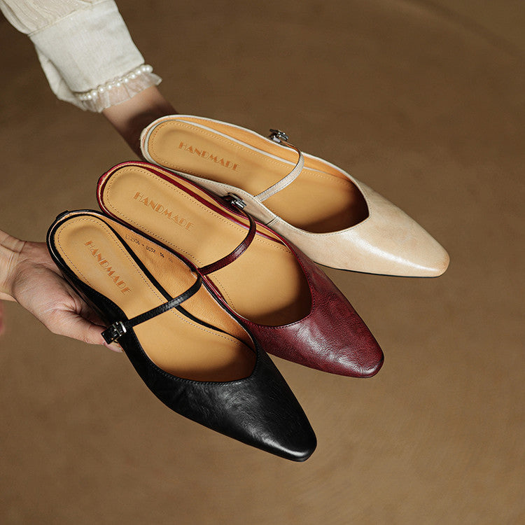 Barbara | Mule en Vera Pelle Orella
