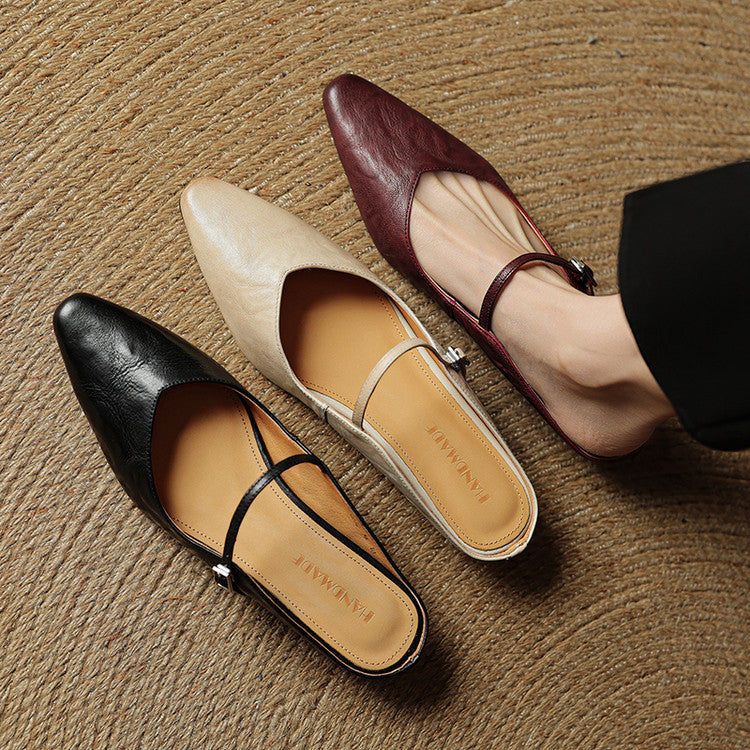 Barbara | Mule en Vera Pelle Orella