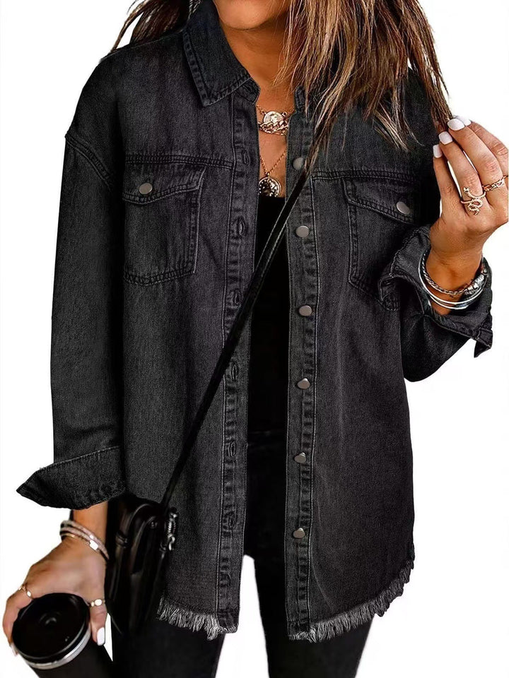 Giselle | Veste en Jean Intemporelle au Style Classique