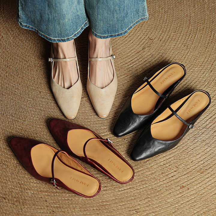 Barbara | Mule en Vera Pelle Orella