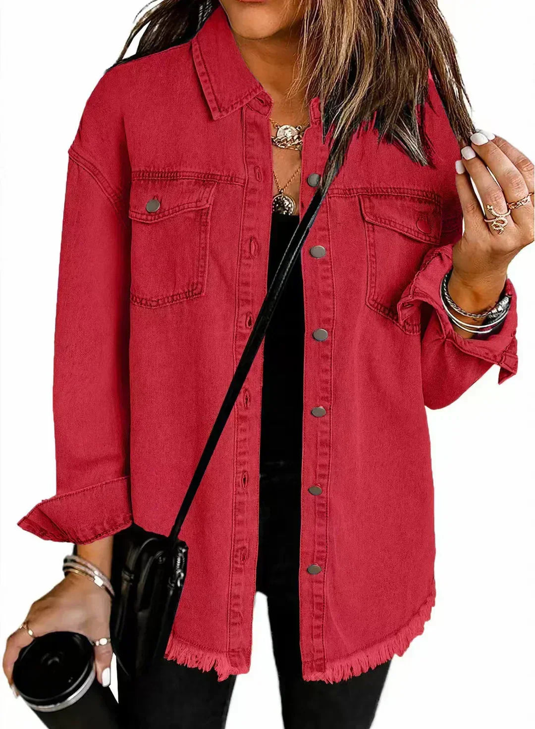 Giselle | Veste en Jean Intemporelle au Style Classique