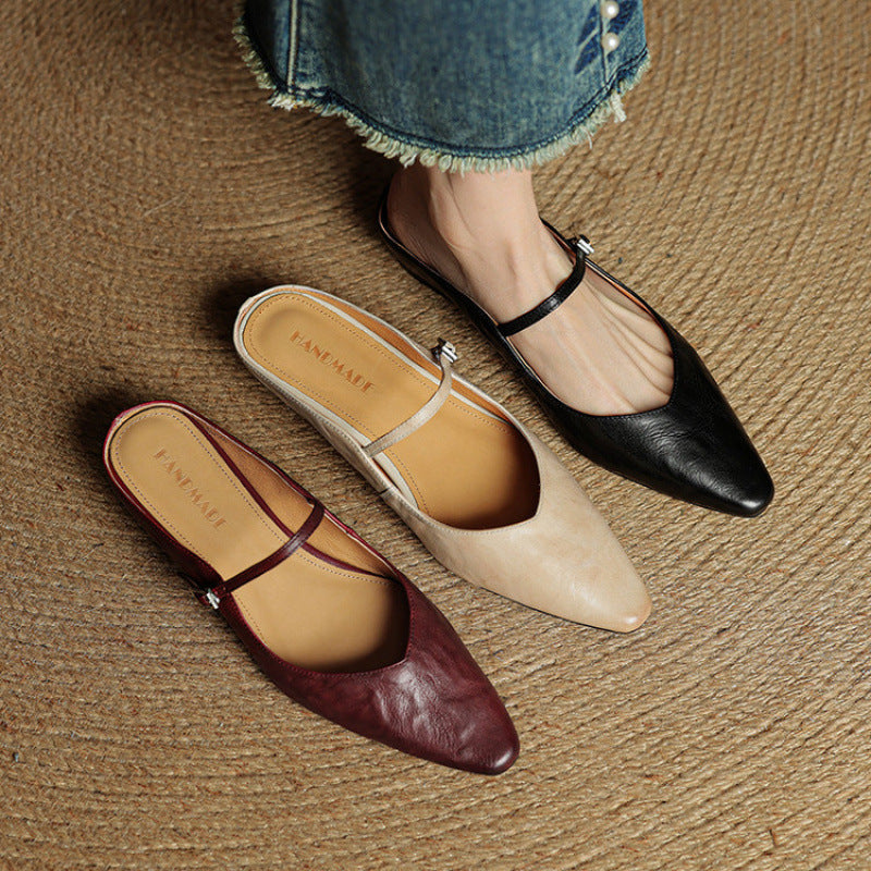 Barbara | Mule en Vera Pelle Orella