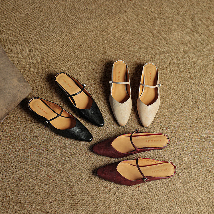 Barbara | Mule en Vera Pelle Orella