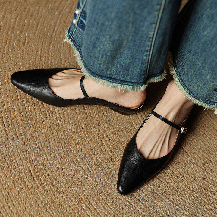 Barbara | Mule en Vera Pelle Orella