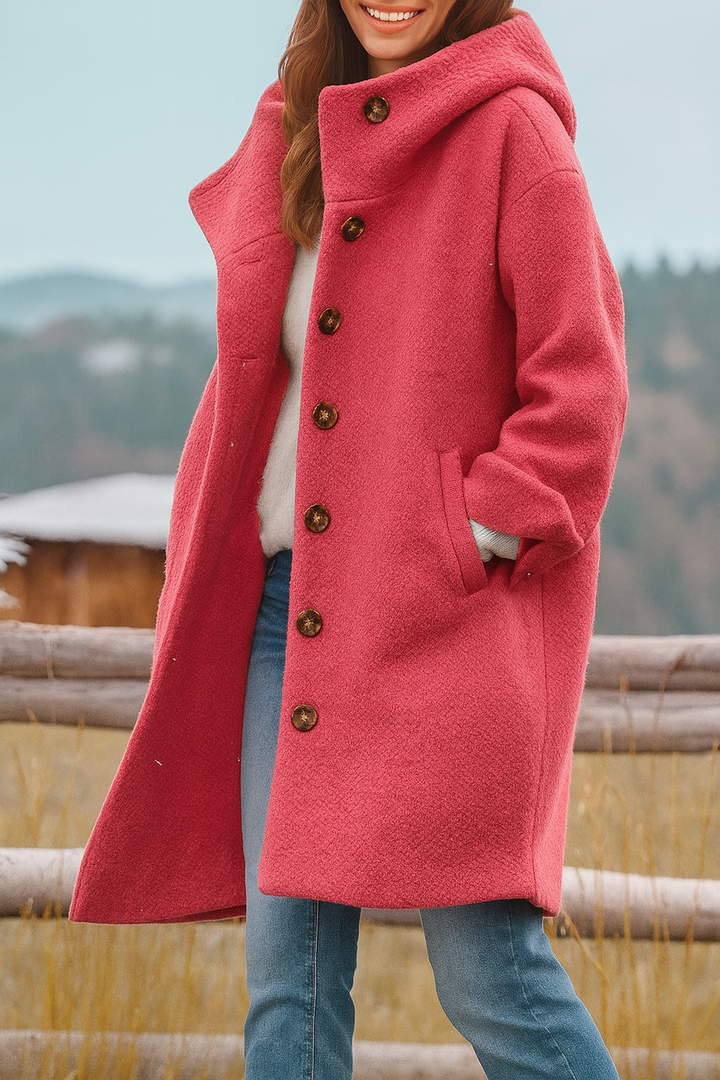 Kaia | Manteau Casual avec Capuche Élégant