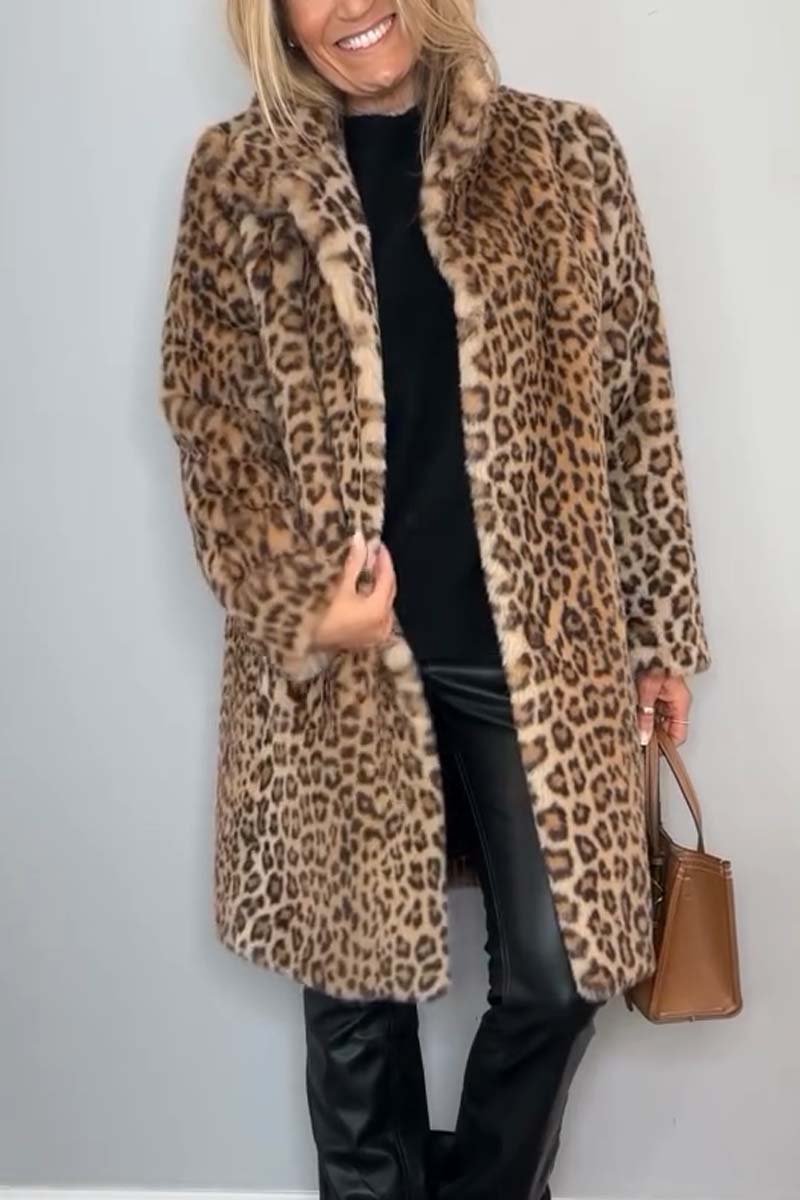Rita | Manteau d'Hiver Léopard