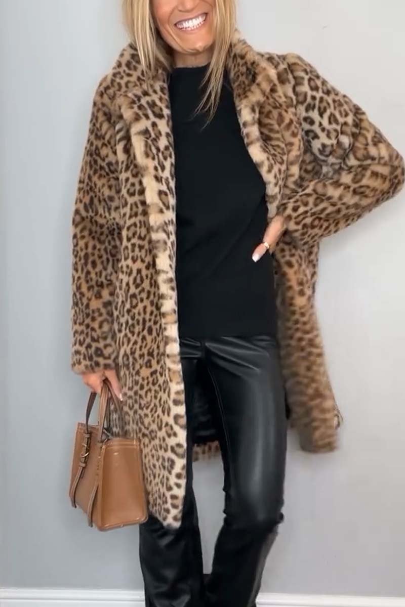 Rita | Manteau d'Hiver Léopard