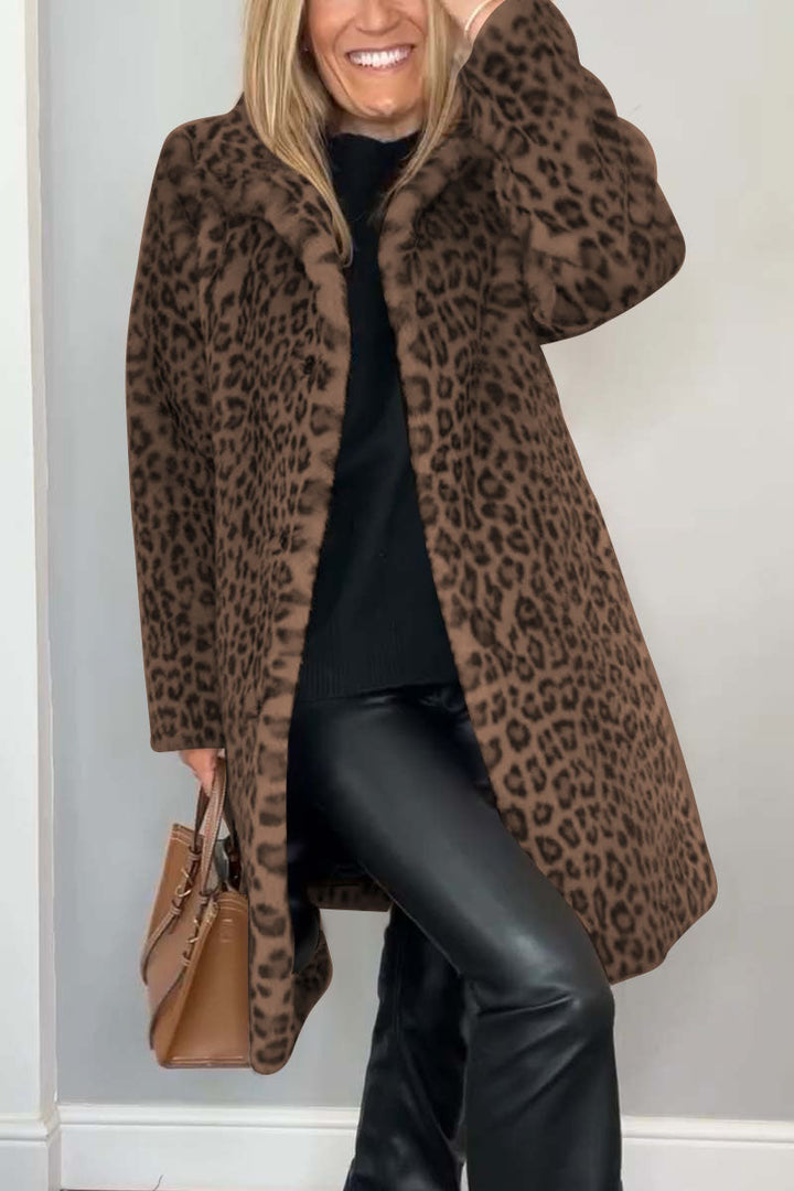 Rita | Manteau d'Hiver Léopard