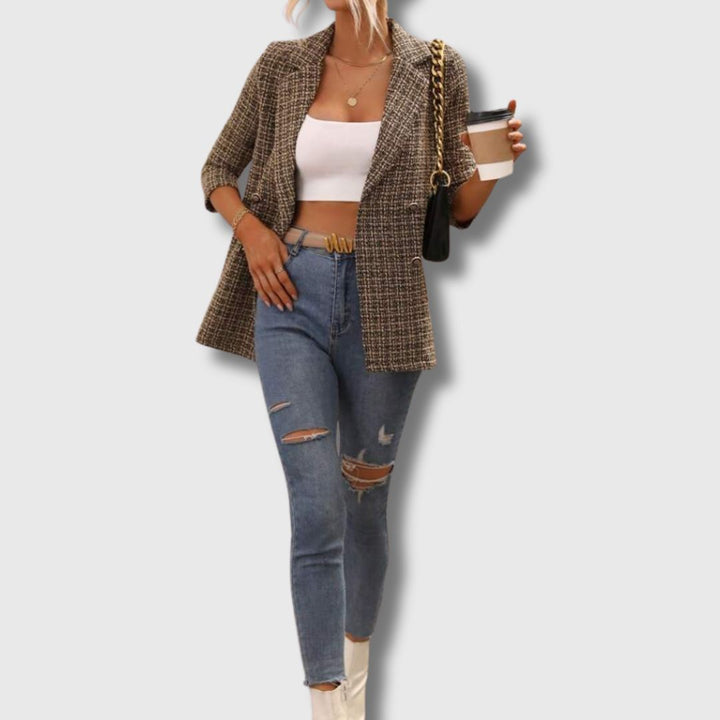 Sabine | Blazer en Tweed Chic pour Femmes Édition Limitée