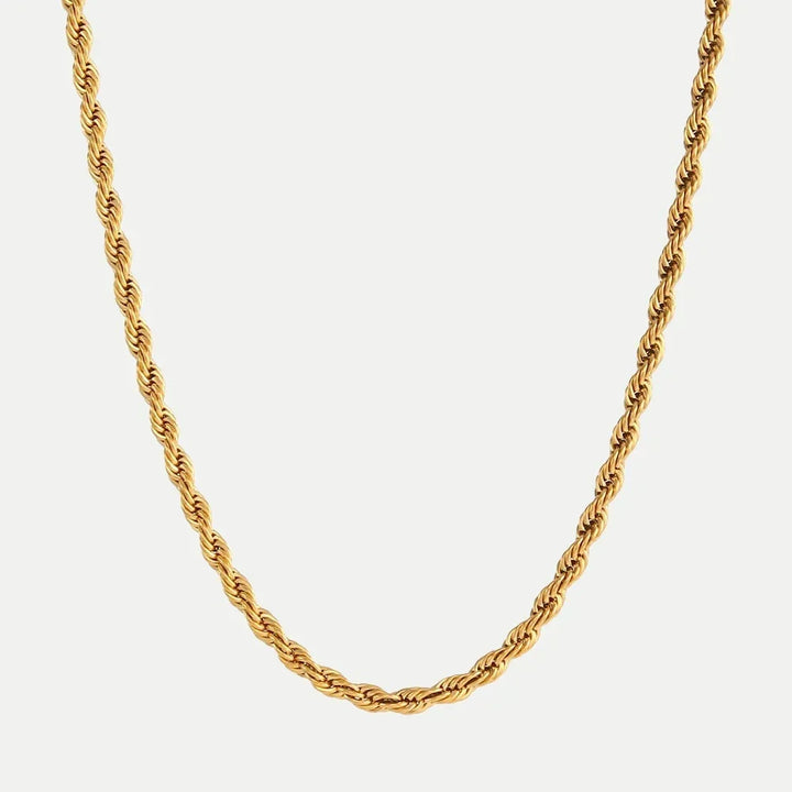 Hélène | Collier doré avec décoration ponctuée