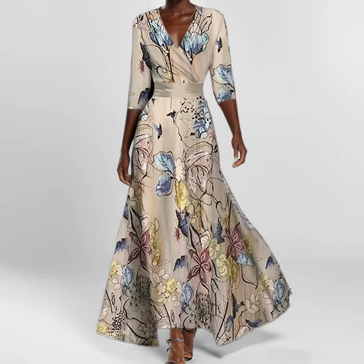 Lina | Robe Florale Élégante - Ressentez-vous Confiance