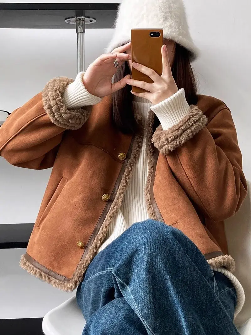 Aspen | Veste en Suède de Style Vintage