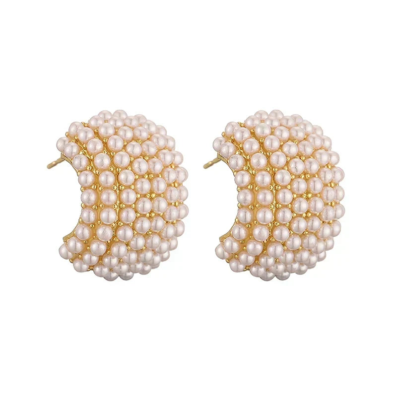 Ghislaine | Boucles d'oreilles en perles classiques