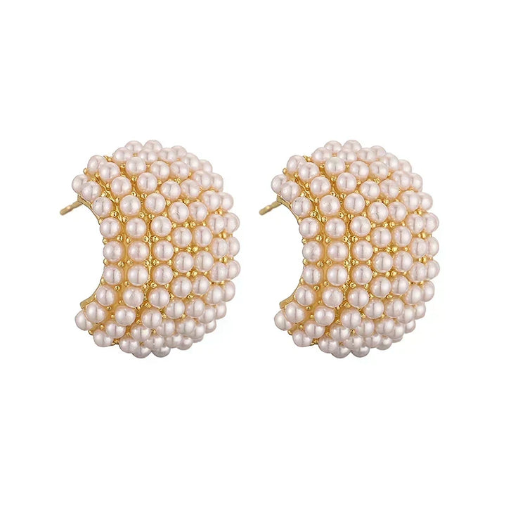 Ghislaine | Boucles d'oreilles en perles classiques