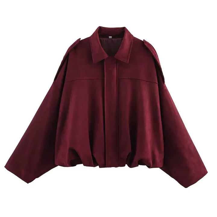 Diana | Veste Bomber Oversize Vert Olive