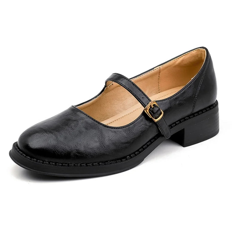 Manon | Mary Janes Classiques et Confortables en Cuir