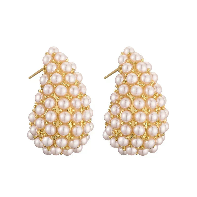 Ghislaine | Boucles d'oreilles en perles classiques