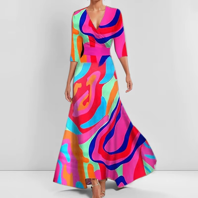 Lina | Robe Florale Élégante - Ressentez-vous Confiance