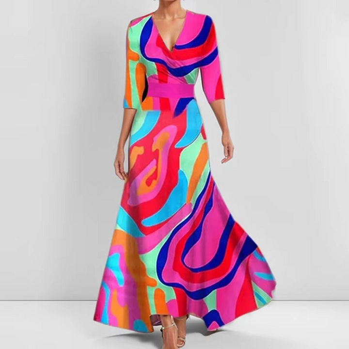 Lina | Robe Florale Élégante - Ressentez-vous Confiance