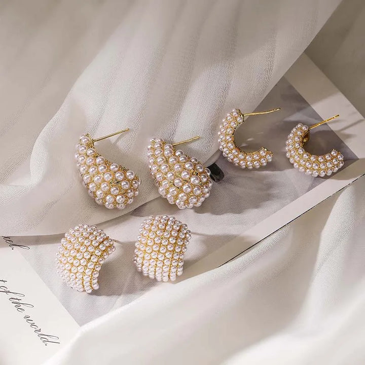 Ghislaine | Boucles d'oreilles en perles classiques