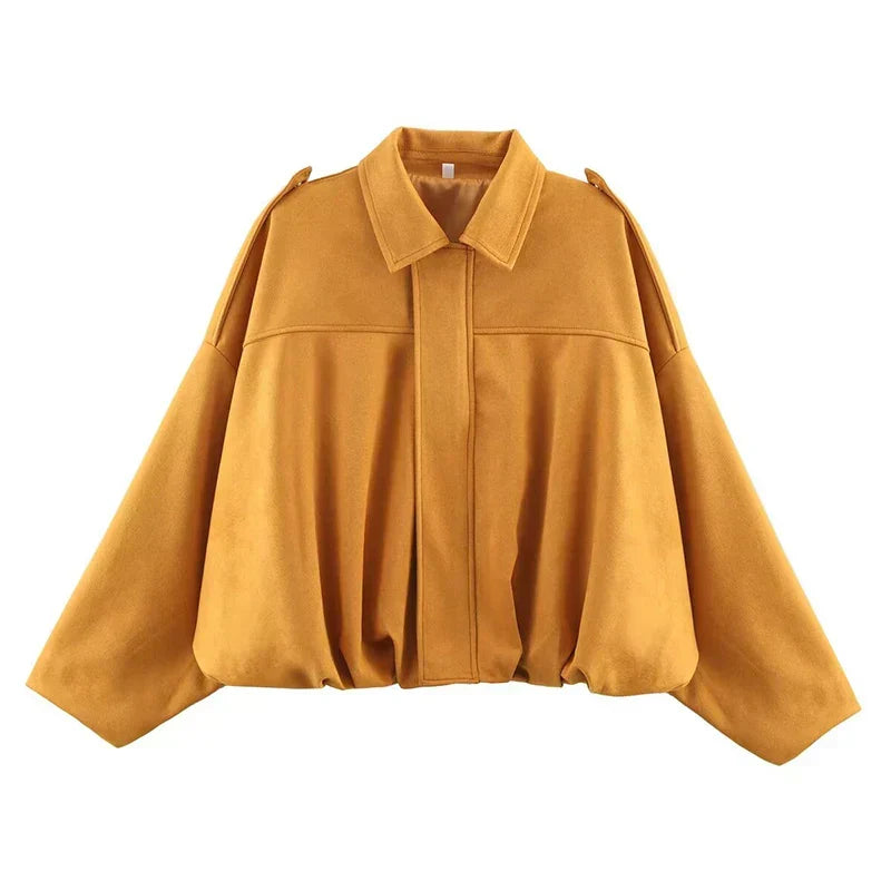 Diana | Veste Bomber Oversize Vert Olive