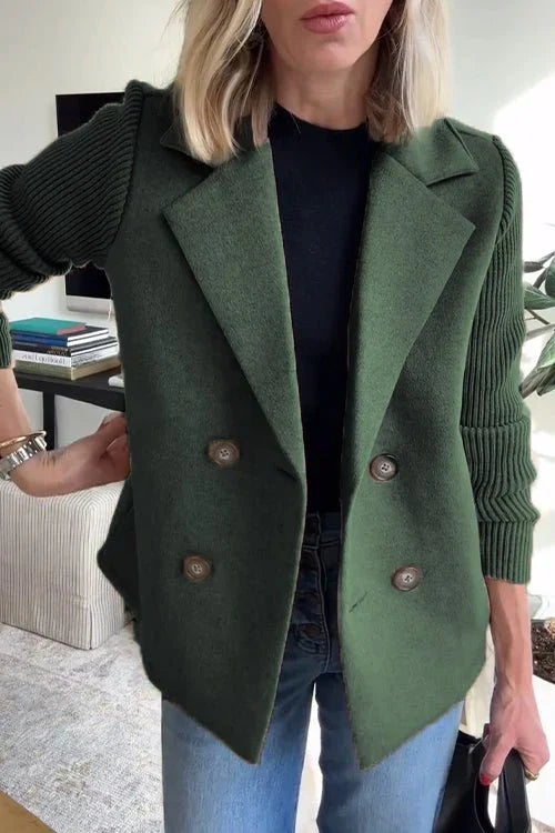 Amora | Blazer élégant avec des manches en tricot