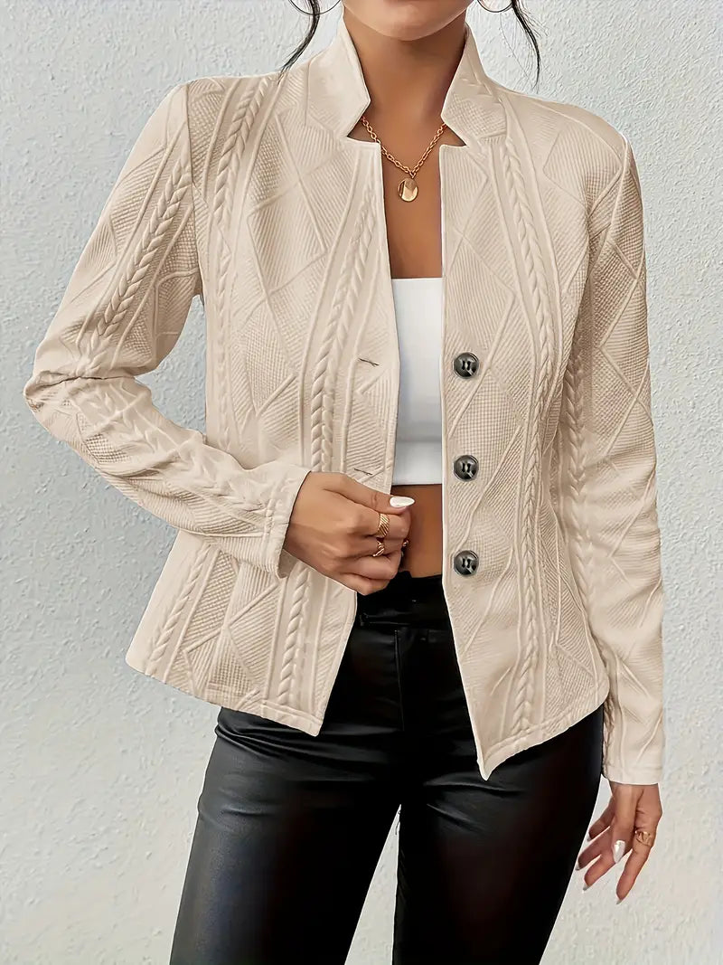 Mars | Blazer avec broderie et col revers
