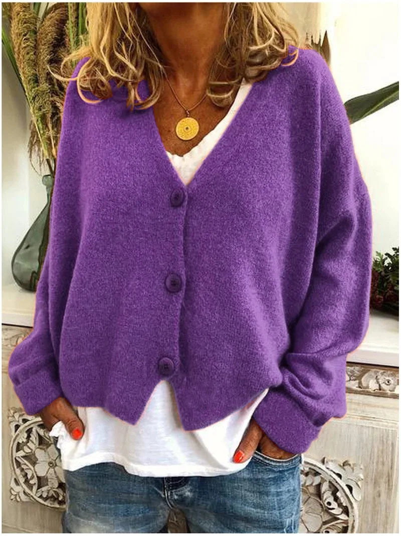 Ari | Cardigan en Tricot Imprimé de Printemps
