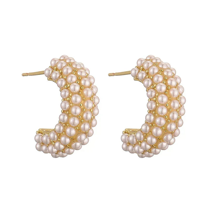Ghislaine | Boucles d'oreilles en perles classiques