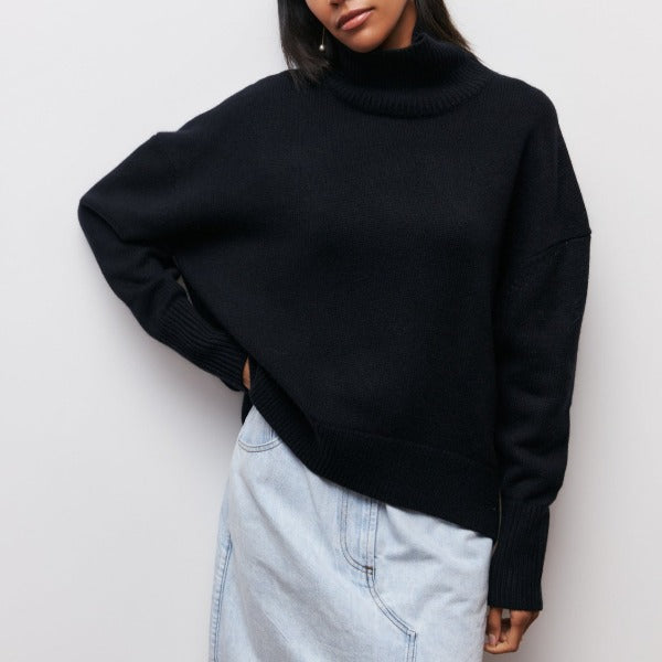 Nina | Pull Col Roulé Luxe