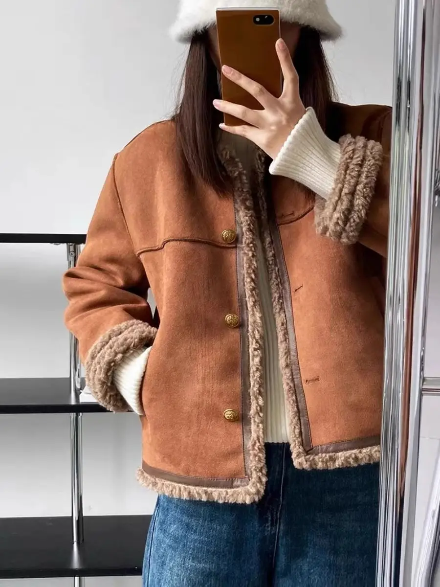 Aspen | Veste en Suède de Style Vintage