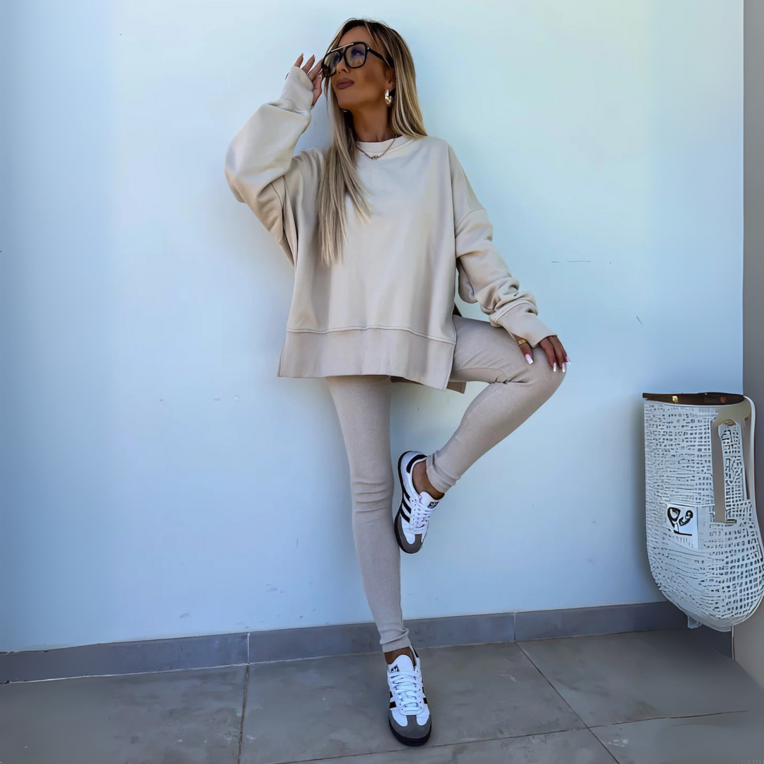 Elvynessa | Ensemble de sweat-shirt à manches longues et pantalons casual