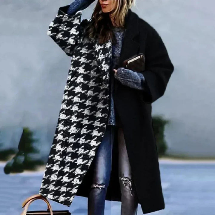 Rose | Manteau Long Femme avec Motifs de Designer Élégants