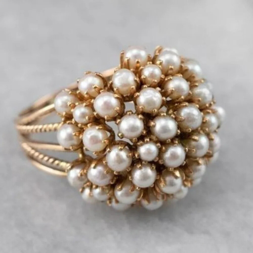 Bush | Bague Pérles Enveloppées