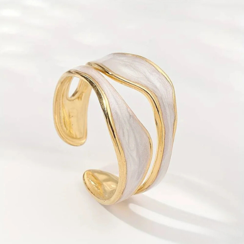 Dröm | Bague vintage en or blanc