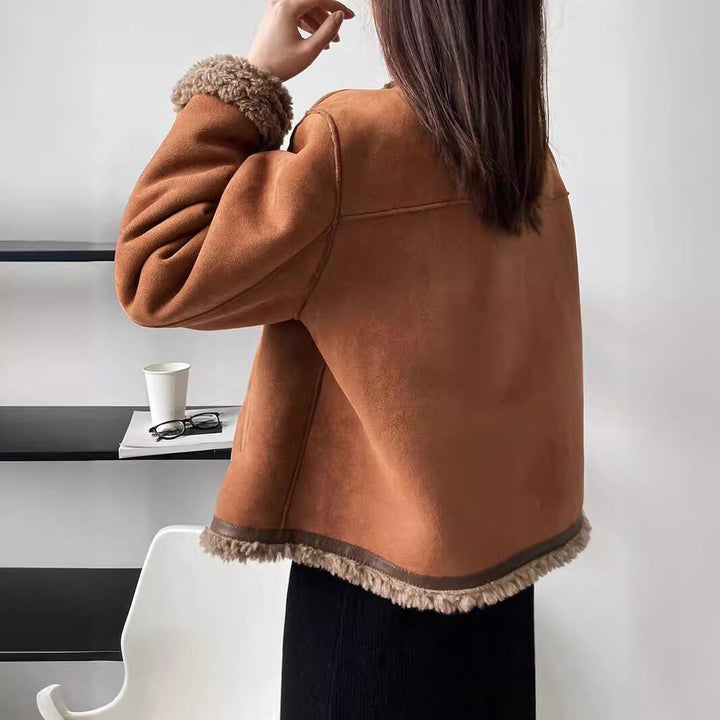 Aspen | Veste en Suède de Style Vintage