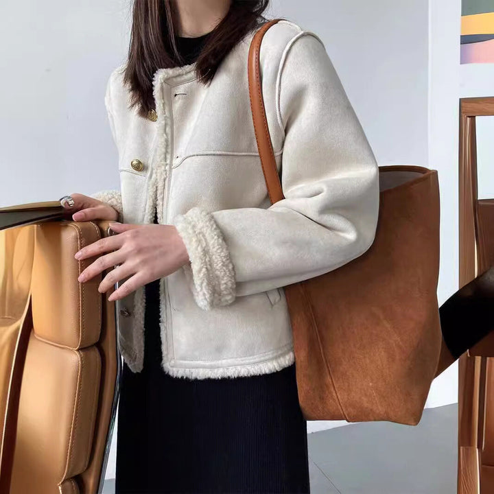 Aspen | Veste en Suède de Style Vintage