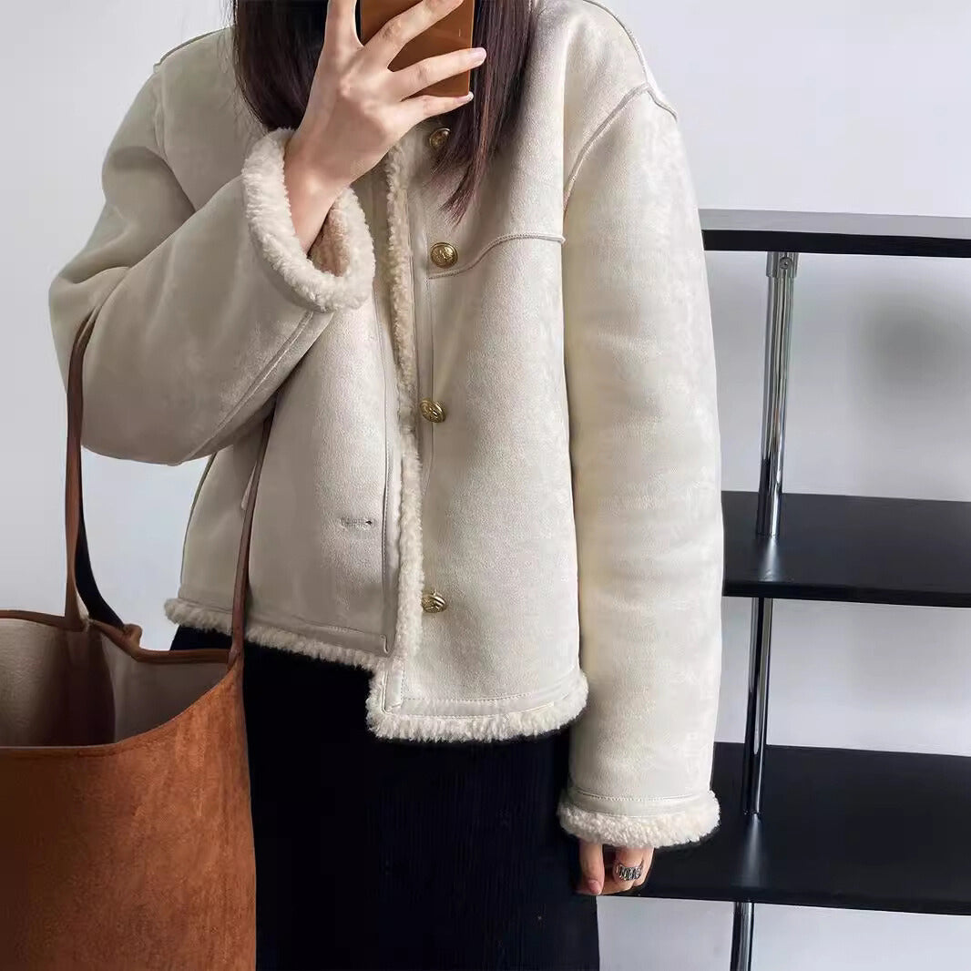 Aspen | Veste en Suède de Style Vintage