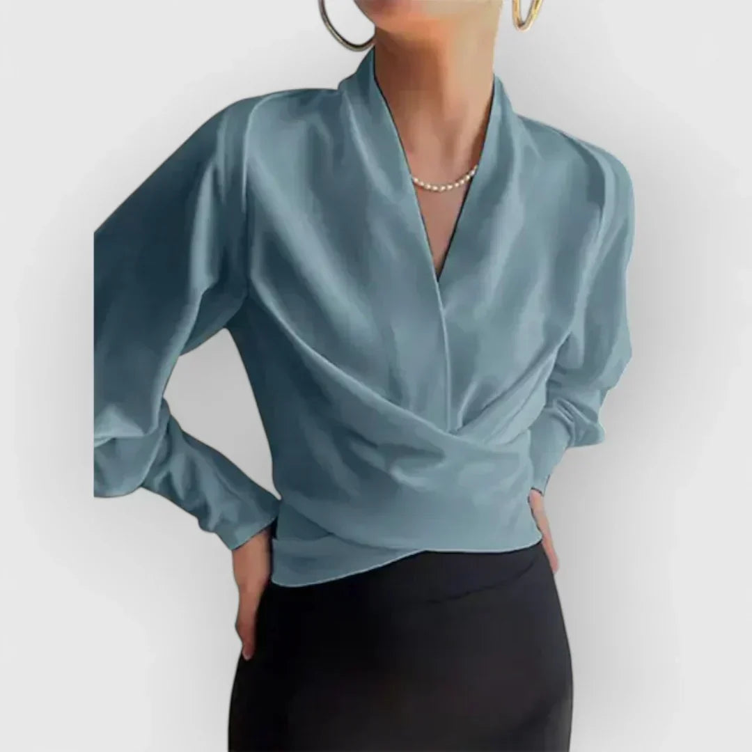 Antonia | Blouse élégante pour femme avec manches bouffantes