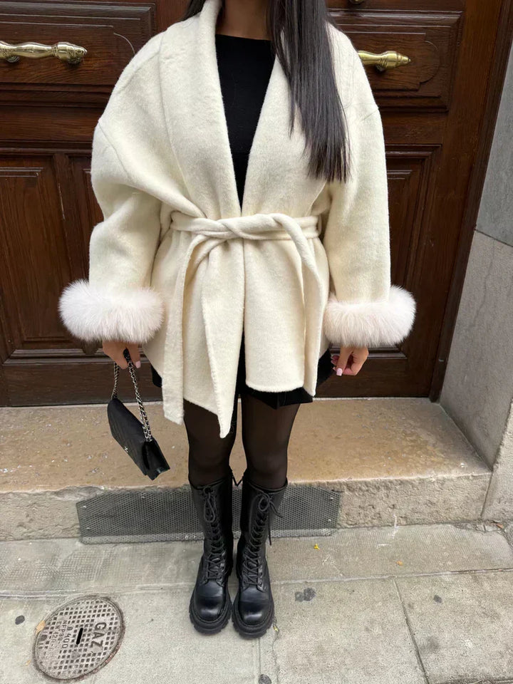 Noridale | Manteau Élégant En Velours Sur Mesure