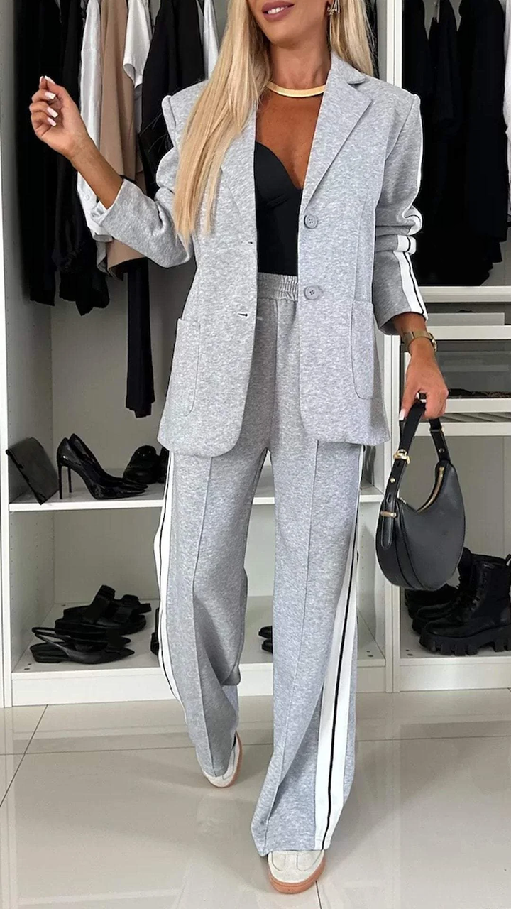 Brielle | Ensemble blazer & jogging sport luxe